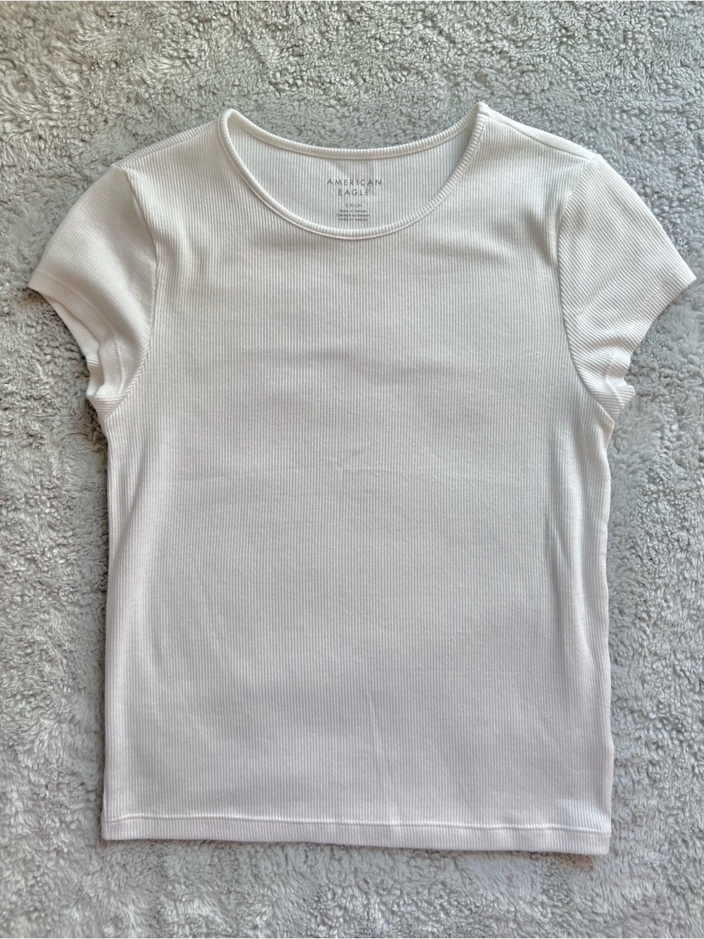 American Eagle Ribbed Hey Baby Tee